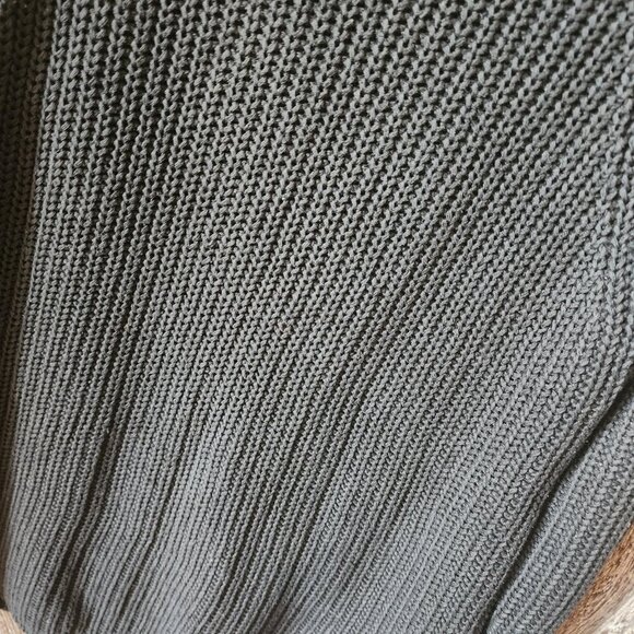 August Silk Knits‎ Catharine Lover Cable Knit Long Sleeve Black Sweater Size S - Picture 10 of 11